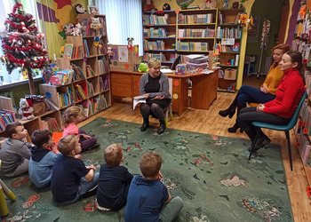 Grupa Sówki w odwiedzinach w Bibliotece