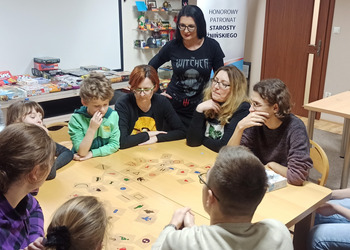 Spotkanie miłośników gier planszowych.