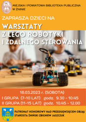 Warsztaty z LEGO robotyki i zdalnego sterowania