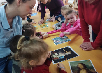 7 marca w bibliotece odbyły się zajęcia z dziećmi z przedszkola ,,U Boba” z grupy Jeżyki. 