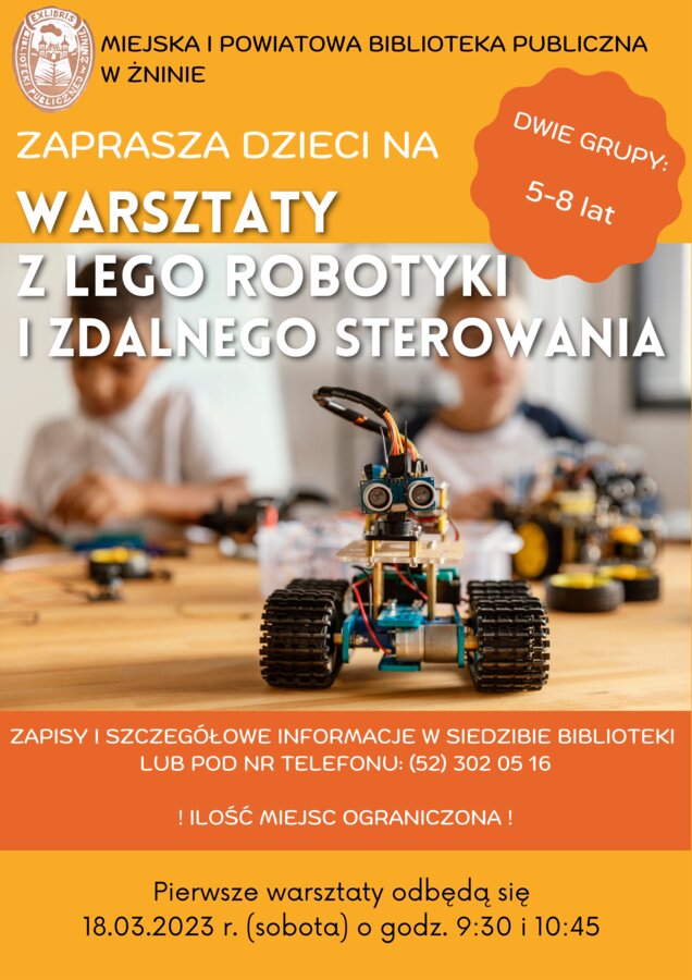 Ogłaszamy nabór na zajecia z LEGO robotyki i zdalnego sterowania.