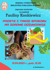 Wykład Pauliny Konkiewicz dla seniorów