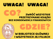 Ruszamy z letnią akcją zwrotu zaległych książek do Biblioteki