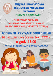 Październikowe Rodzinne Czytanie w Gorzycach