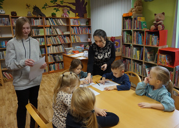 Zajęcia z przedszkolakami z grupy Jeżyki