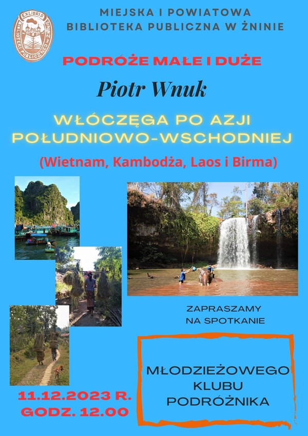 Zapraszamy na spotkanie Młodzieżowego Klubu Podróżnika