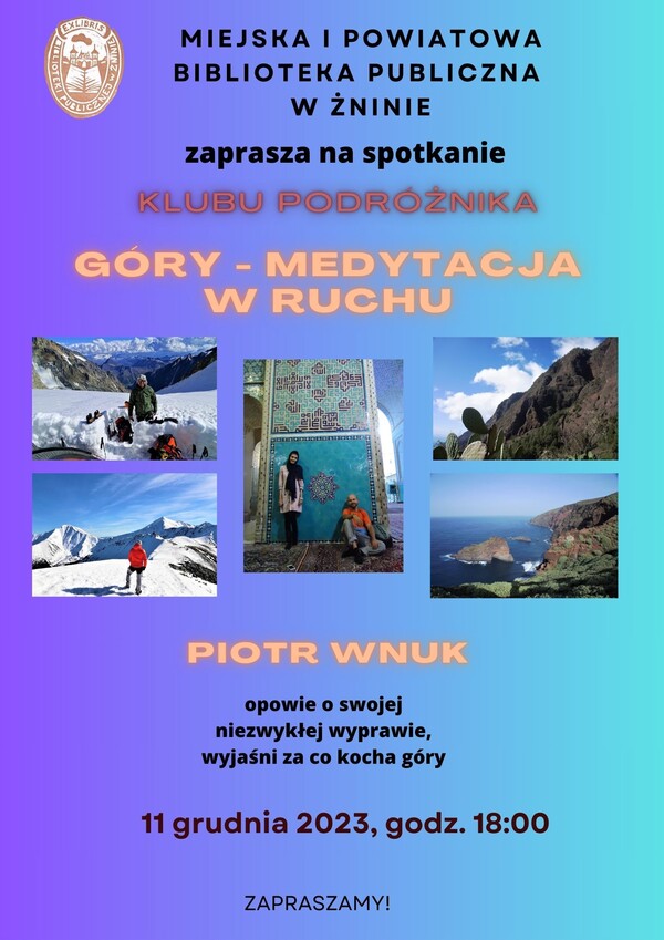 Zapraszamy na spotkanie Klubu Podróżnika