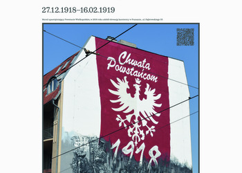 Mural upamiętniający Powstanie Welkopolskie, w 2018 roku zdobił elewację kamienicy w Poznaniu 