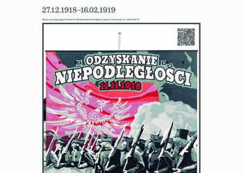 Mural upamiętniający Powstanie Welkopolskie, Kozie Głowy, gmina Czerwonak, oś. Leśne, blok 7d