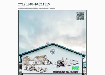 Mural upamiętniający Powstanie Welkopolskie, Zamość, gmina Szubin, ul. Bydgoska 33