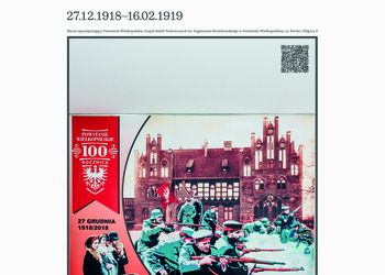 Mural upamiętniający Powstanie Welkopolskie, Zaspół Szkół Technicznych im. E. Kwiatkowskiego w Grodzisku Wielkopolskim, ul. Żwirki i Wigury 2