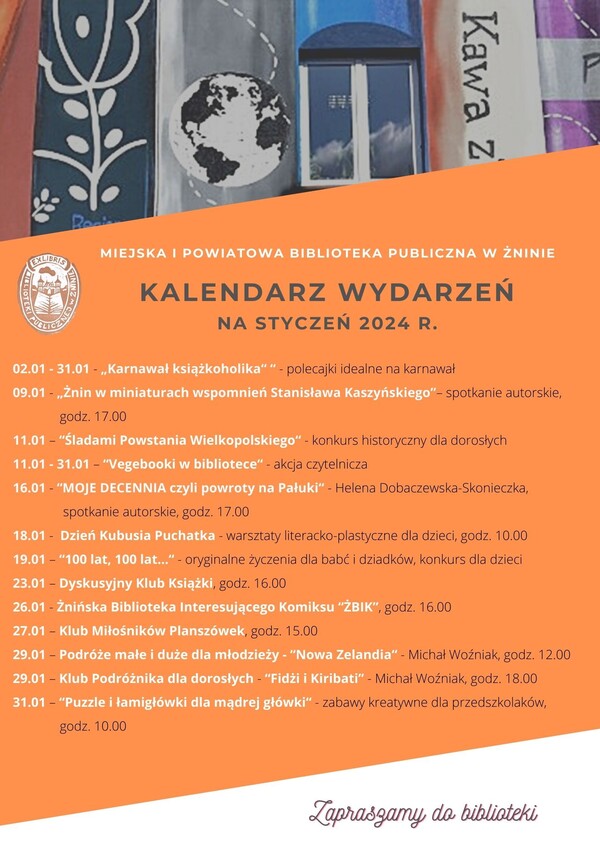 Styczeń 2024 z biblioteką