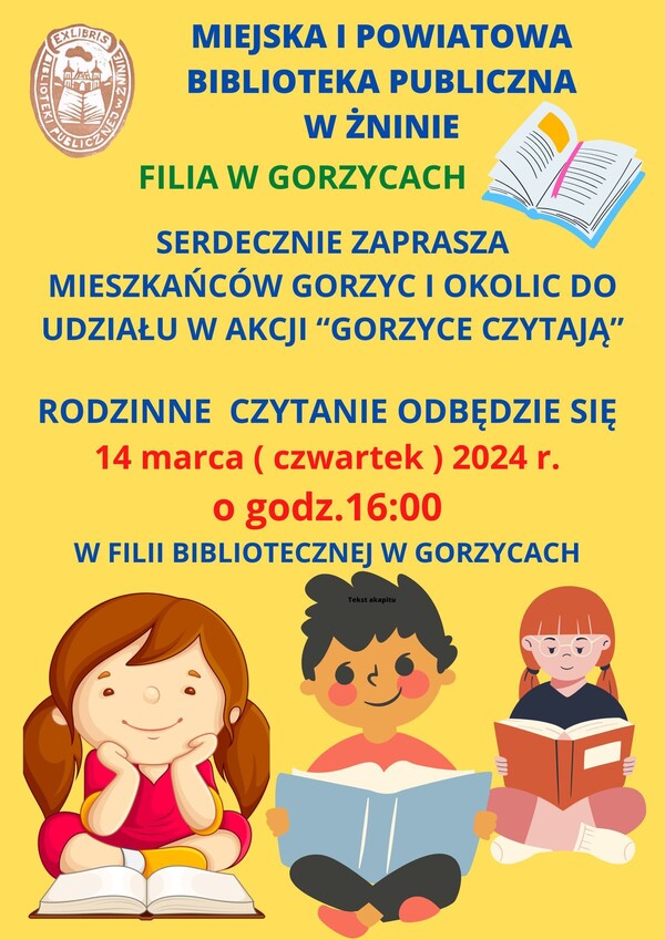 Rodzinne Czytanie w Gorzycach