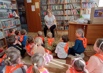 Sowy na lekcji bibliotecznej