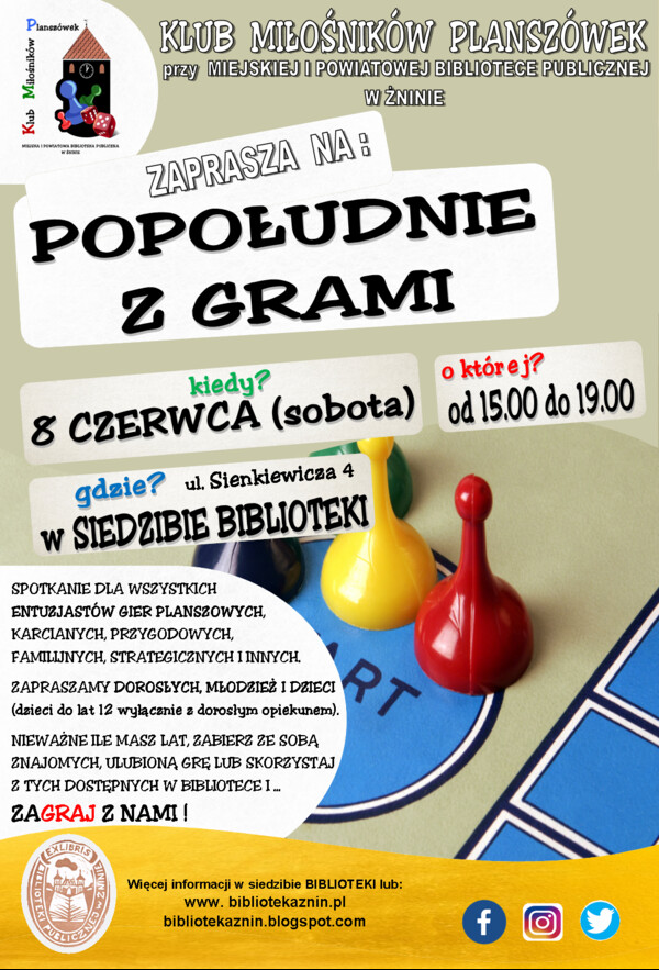 Spotkanie Klubu Miłośników Planszówek