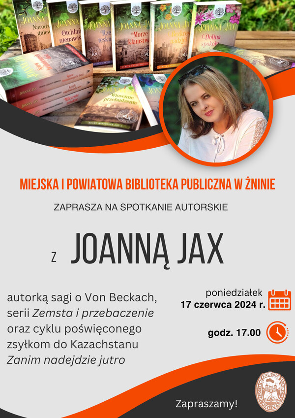 Spotkanie autorskie z Joanną Jax