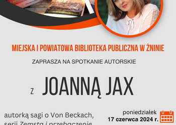 Spotkanie autorskie z Joanną Jax