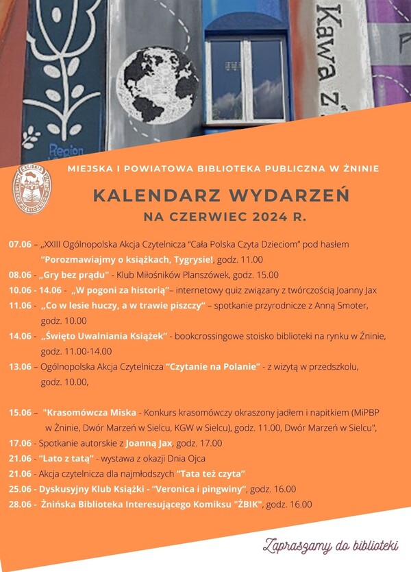 Kalendarz wydarzeń czerwiec 2024