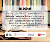 Biblioteka otrzymała dofinansowanie