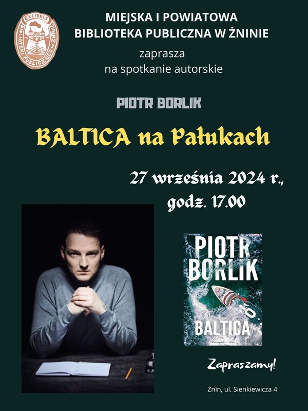 Zapraszamy na spotkanie z Piotrem Borlikiem
