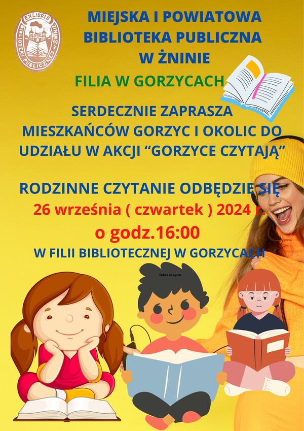 Rodzinne czytanie w Gorzycach