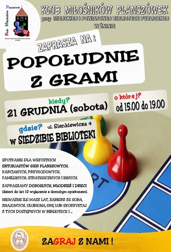 Spotkanie Klubu Miłośników Planszówek