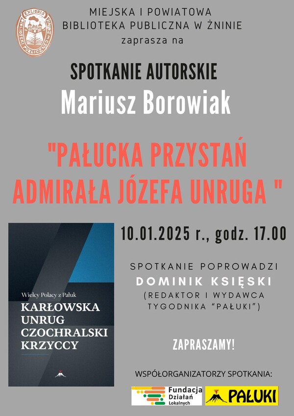 Spotkanie autorskie z Mariuszem Borowiakiem