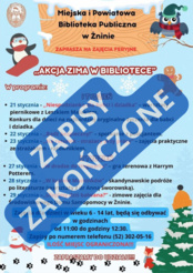 Zakończyły się zapisy na zajęcia feryjne