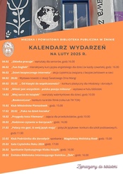 Kalendarz wydarzeń na luty 2025