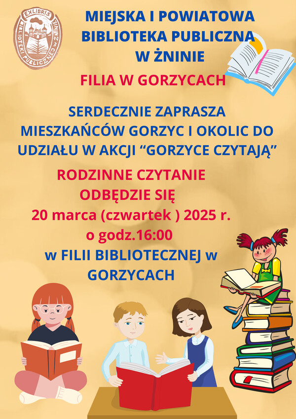 Rodzinne Czytanie w Gorzycach w marcu 2025
