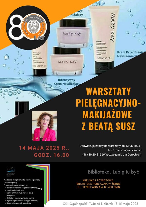 Warsztaty pielęgnacyjno-makijażowe z Beatą Susz