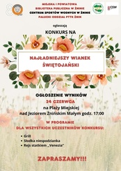Ogłaszamy konkurs na NAJŁADNIEJSZY WIANEK ŚWIĘTOJAŃSKI