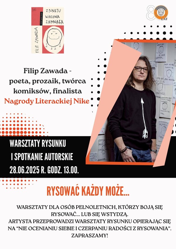 Warsztaty rysunku i spotkanie autorskie z Filipem Zawadą