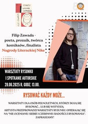 Warsztaty rysunku i spotkanie autorskie z Filipem Zawadą