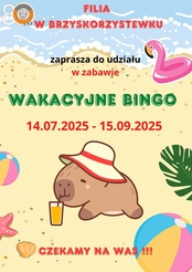 Wakacyjne Bingo z filią w Brzyskorzystewku - zapraszamy do zabawy!