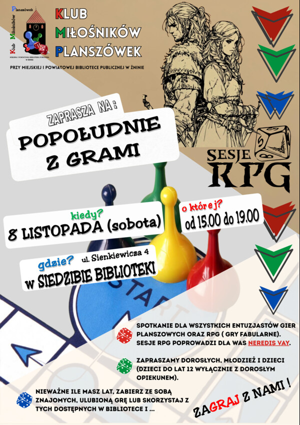 Popołudnie z grami planszowymi i sesja RPG