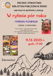 Spotkanie z poezją Mariana Kowalika - góralem z Krakowa