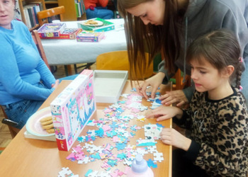 6 lutego 2026r. w filii bibliotecznej w Gorzycach zjawili się miłośnicy gier planszowych i puzzli oraz gotowania.  